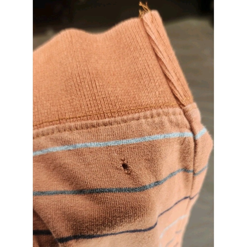 St. John's Bay Sueded Jersey Polo Shirt Men's XL Long Sleeve Striped Cotton - Picture 7 of 8